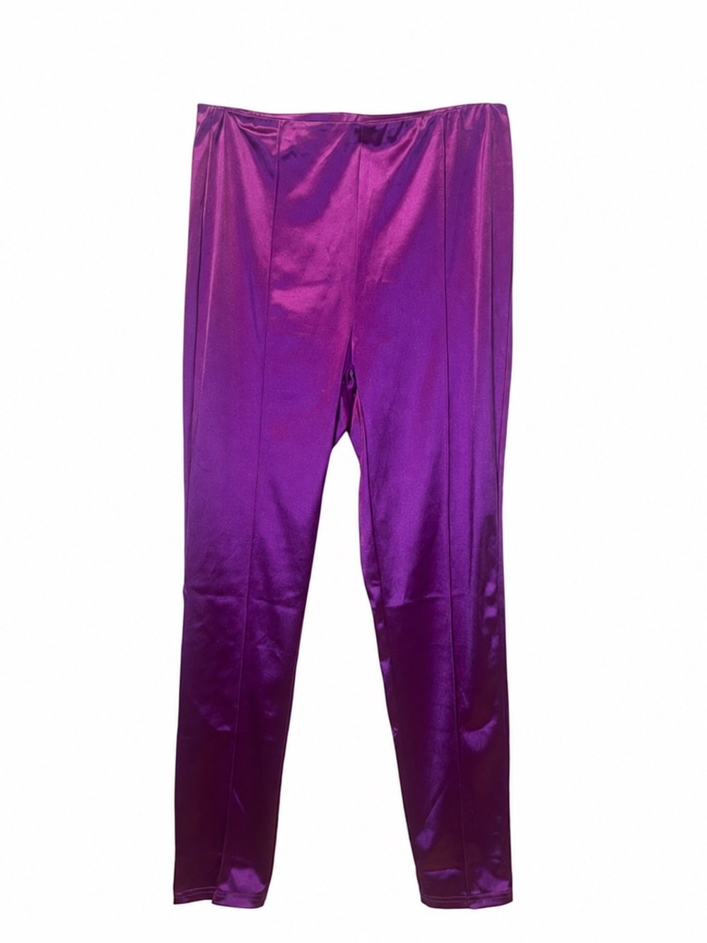 SHEIN Purple Satin Leggings
